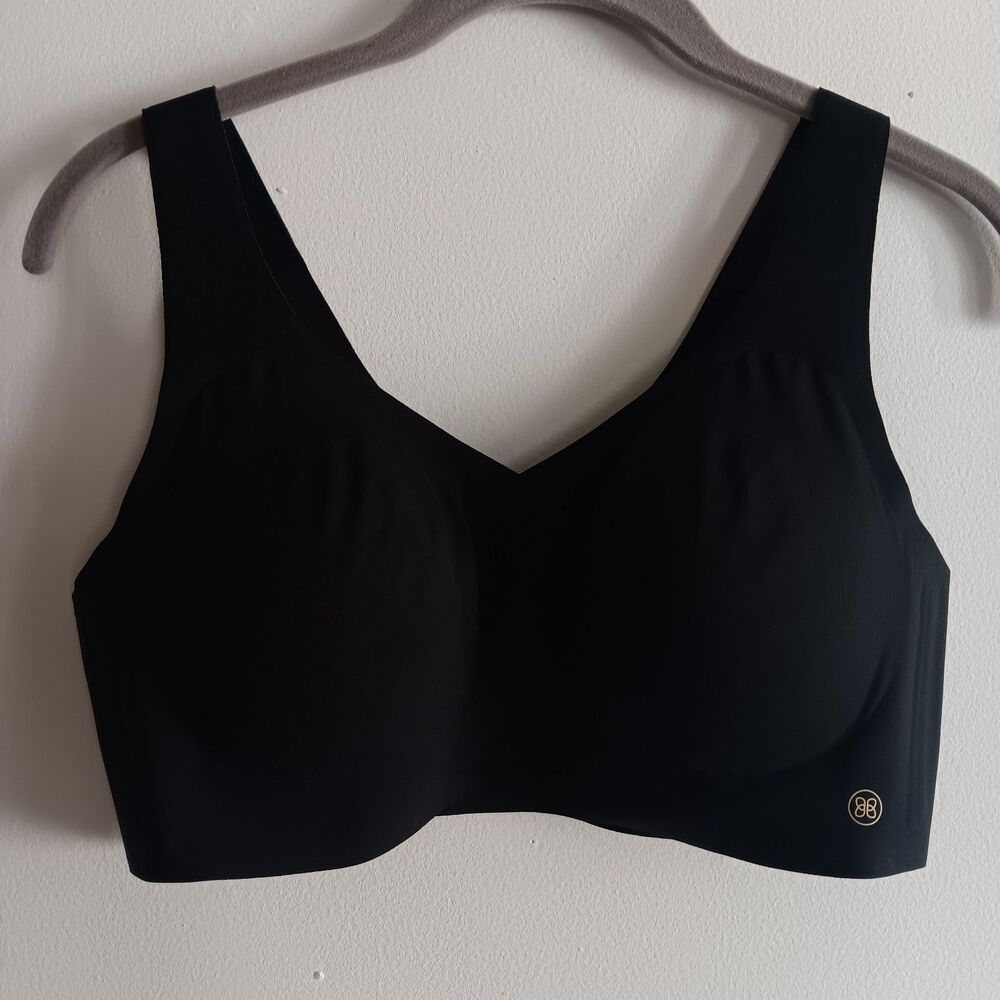 Honeylove  Comfortable Seamless Wireless T-Shirt Bra Black 38B/C Padded V Neck